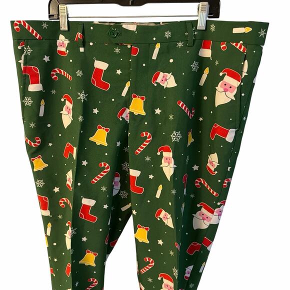 Opposuit Christmas pants funny Santa sz M - Picture 3 of 10